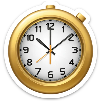 clock it emoji sticker