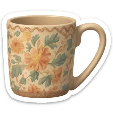 Vintage mug sticker