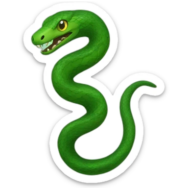 Serpent émeraude sticker