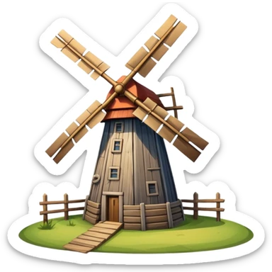 Windmill sticker