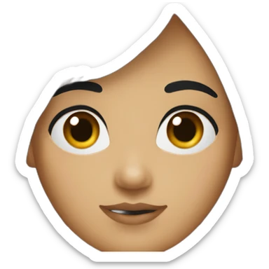 canadian-girl-black-bangs sticker