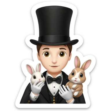 magician and pet sticker