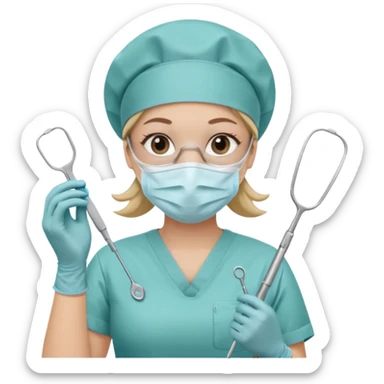 scrub nurse sterile stuff sticker
