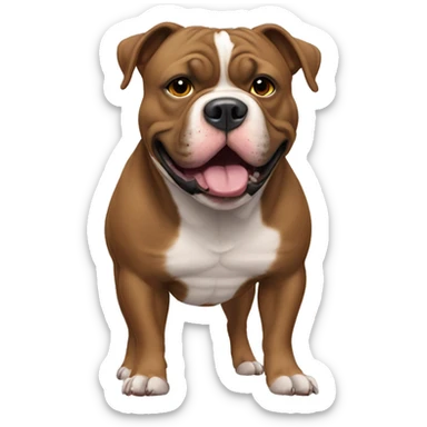 American Bully brown  sticker