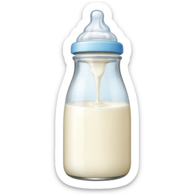 Baby bottle sticker