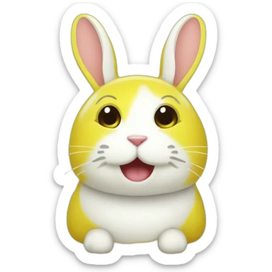 citron sur lapin sticker