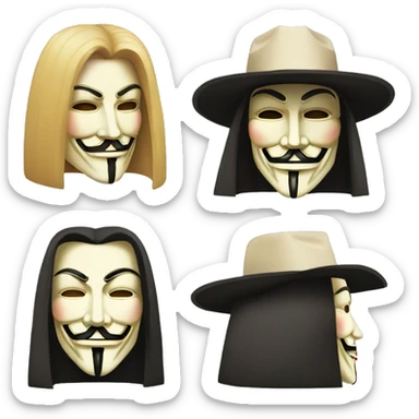 v for vendetta sticker