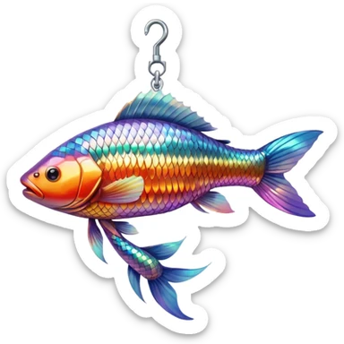 streamer carp hanging sticker