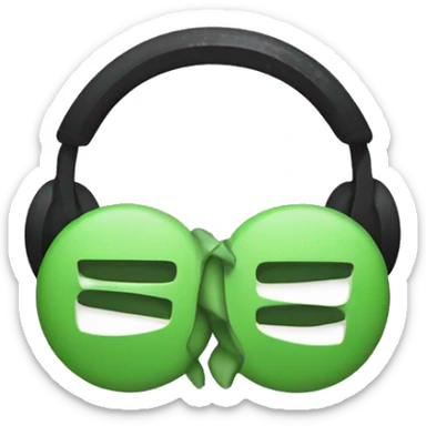 Spotify logo music sticker