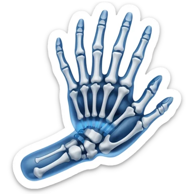 blue xray image sticker