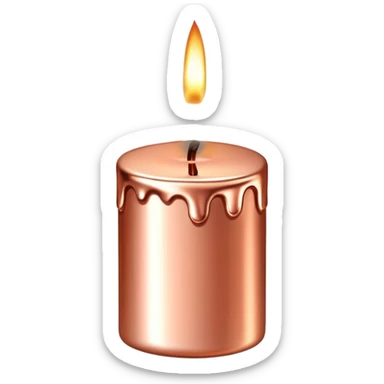 rose gold luxury candle sticker