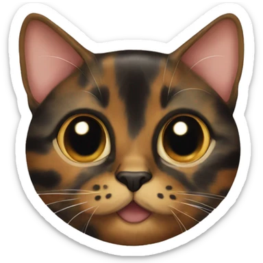 Tortieshell cat sticker