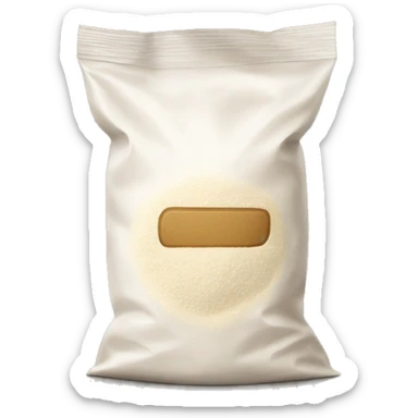 Small package of flour sticker