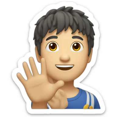 Lu hao hi five sticker