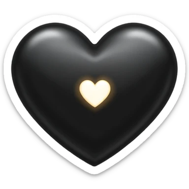 black heart gig sticker
