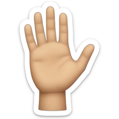 Una mano con un corzon sticker