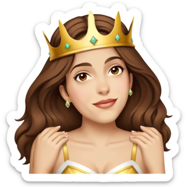 Wearing a crown sticker