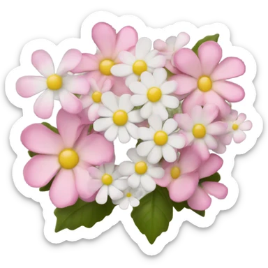Coquette flowers sticker