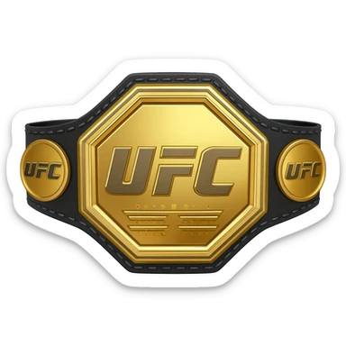 Faça um emoji de cinturão do ufc sticker