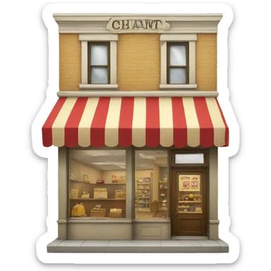 Vintage store sticker