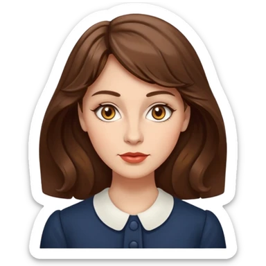 Dalgalı saçlı, hafif perçemli; kehribar gözlü, küçük kalkık burunlu ve dolgun dudaklı. Oval yüzlü, çıkık elmacık kemikli. Omuzları geniş, beli ince, kalçası dolgun. Old money tarzında, dikkat çekici bir kadın. sticker