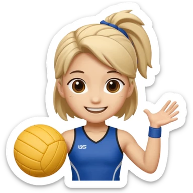 volleyball player chibi sticker