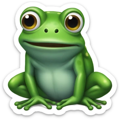 frog pensativo sticker