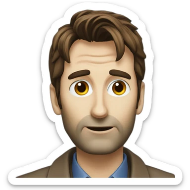 Doctor WHO David Tennant sticker