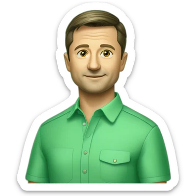 volodymyr zelensky green shirt sticker