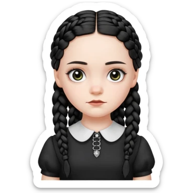 Wensday girl sticker