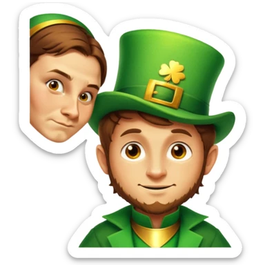 Celebratory Leprechaun sticker