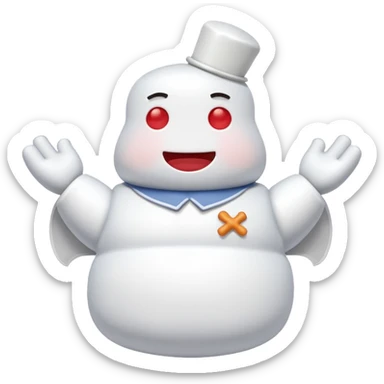 marshmallow guy sticker