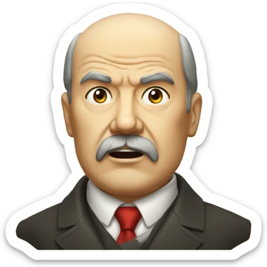 Lenin in shock sticker