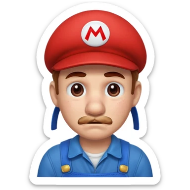 Super Mario crying  sticker