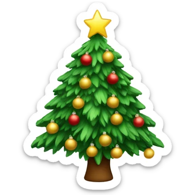 Christmas tree sticker