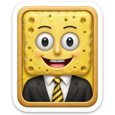 Rectangle spongebob  sticker
