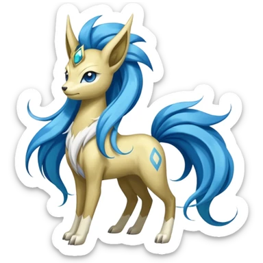 Manectric-Suicune-Meloetta-fusion-hybrid-creature  sticker