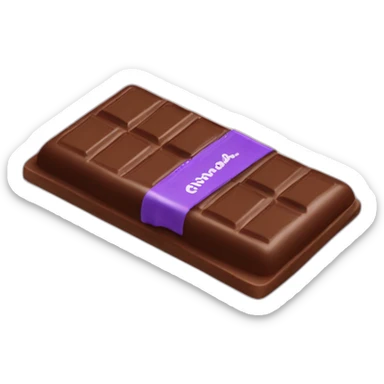 Chocolat Milka tablette sticker