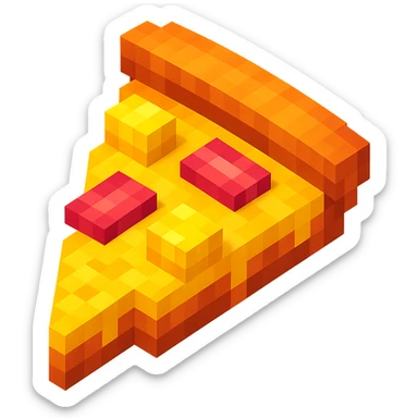 pizza with pineapple and bacon sticker