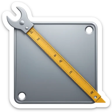 mac os icon square crop tool ruler sticker