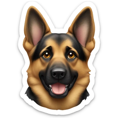 german sheperd head only sticker