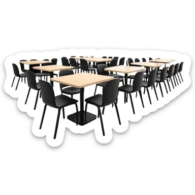 Corporate canteens as buildong sticker