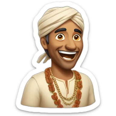 Indian men laughing sticker