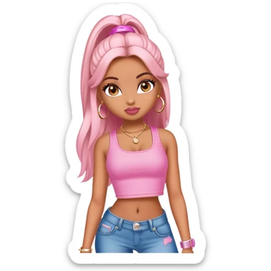 pretty y2k bratz baddie sticker