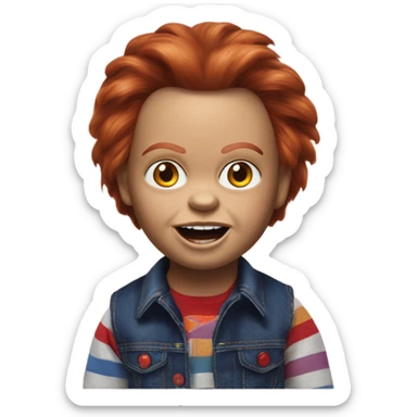Chucky doll child’s play sticker