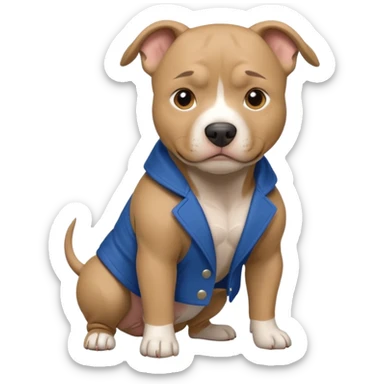 Pitbull blue fawn sticker