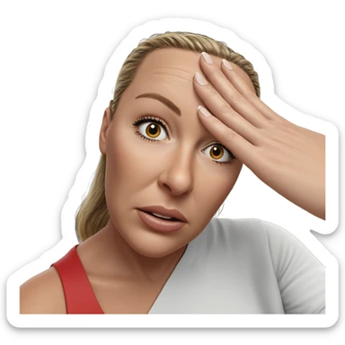 realistic portrait of a girl sticker