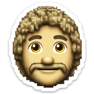 Alemannia Aachen, old school smiley, pixel art sticker