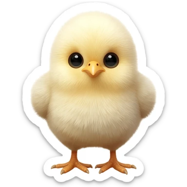 a baby chicken sticker