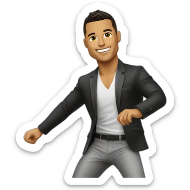 ronaldo danse salsa sticker